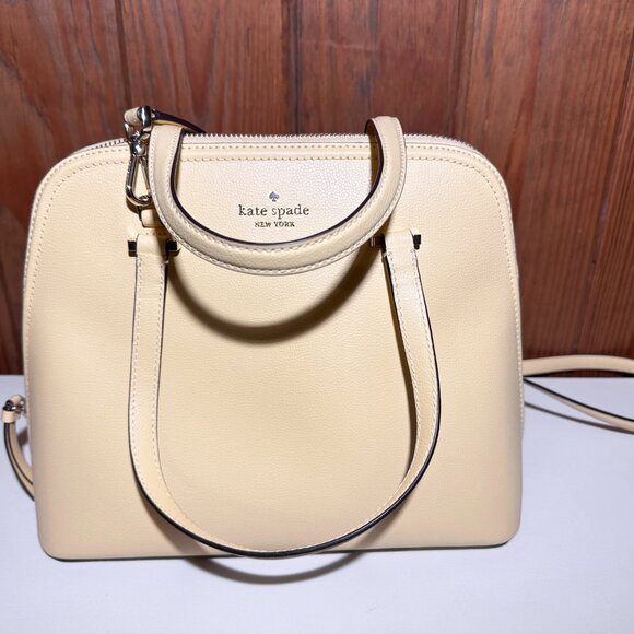 Kate Spade New York Dome Crossbody Satchel in Vanilla Cream - Picture 2 of 7